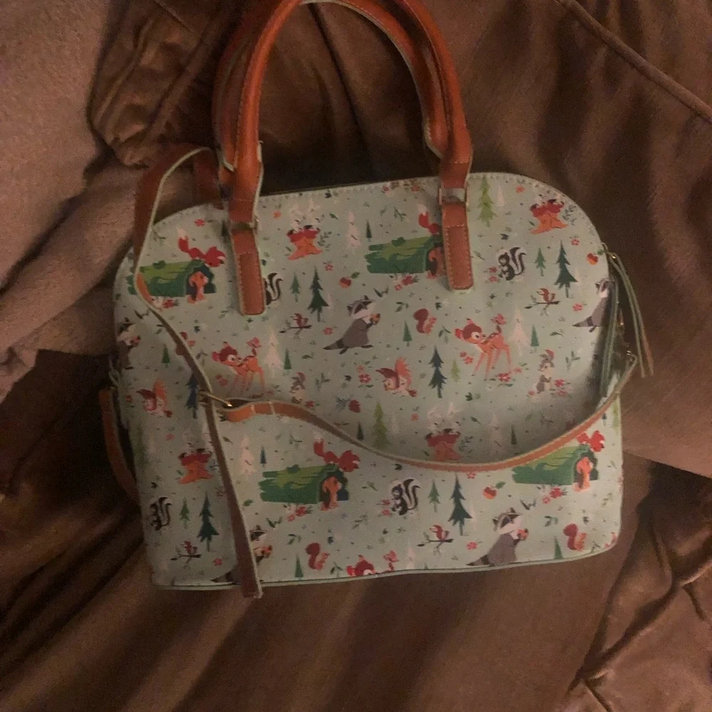Forest Animal Print Satchel Bag - $65 or $50 w/offer